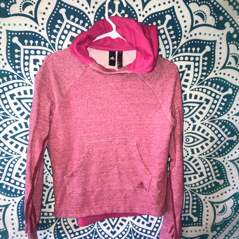 Pink Adidas hoodie